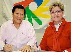 Viable founder and president, John T.C. Yeh and Donalda Ammons