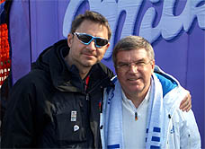 Mike Schmauser and Thomas Bach