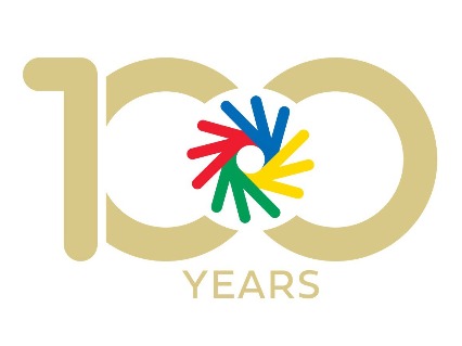 100 Years with ICSD Logo overlay